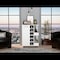 Tuhome Bar Cart, Two External Shelves, Four Casters, Six Built-in Wine Rack, Single Door Cabinet, White BLB6540 - alternate 7
